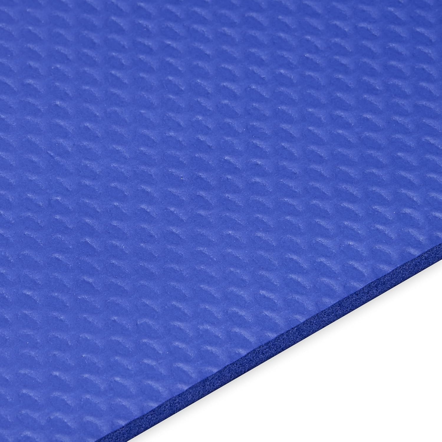 image:imageChampion 10mm Exercise Mat Cushioned NonSlip Workout Mat with Textured Base for Yoga Pilates Stretching amp FloorBased Training Lightweight NBR Material Includes CarryOn StrapBlue