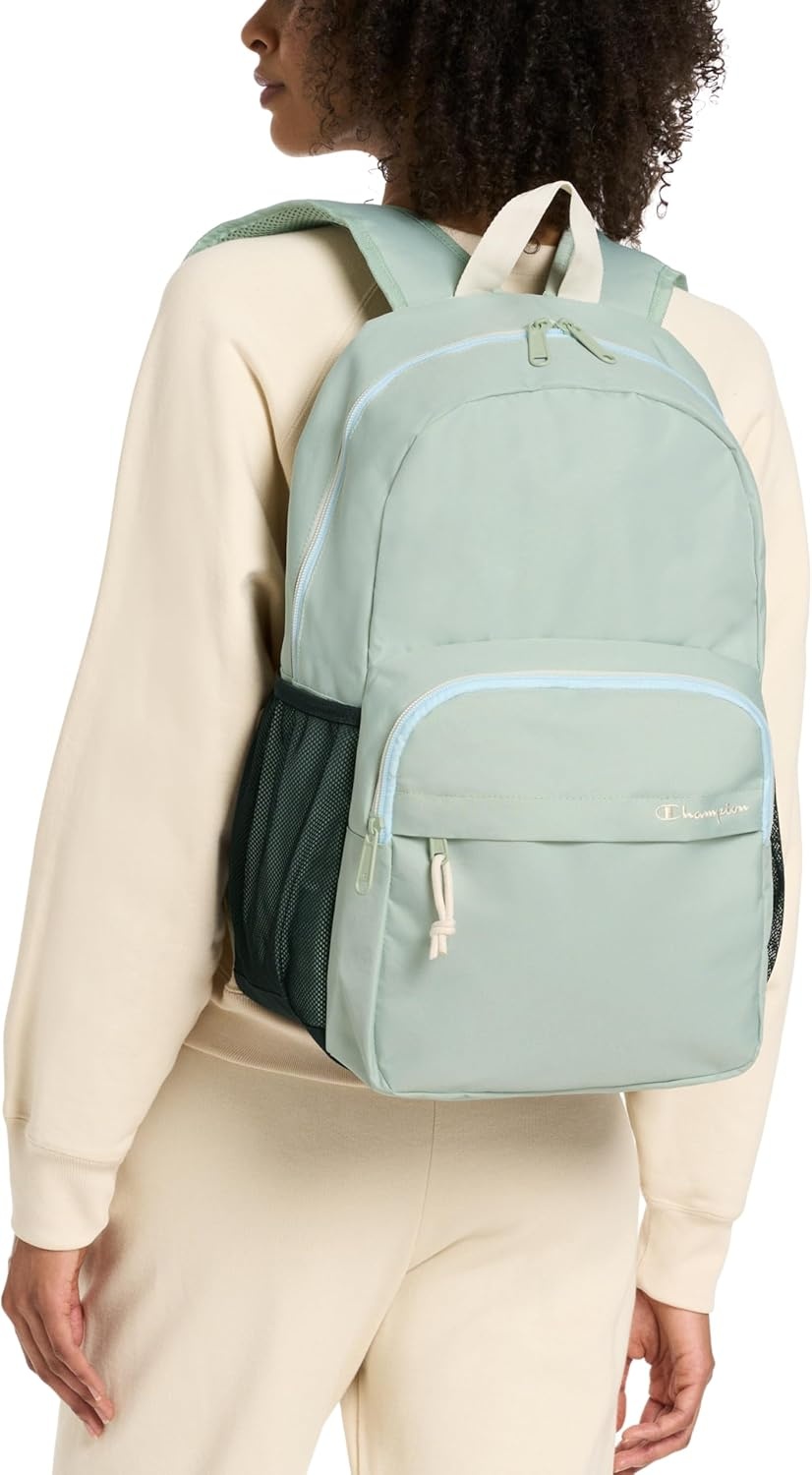 image:imageChampion Luna Laptop Backpack with Padded Adjustable Straps Water Bottle Pocket for Work Travel Daily Use Clever Sage One SizeVerdant Green