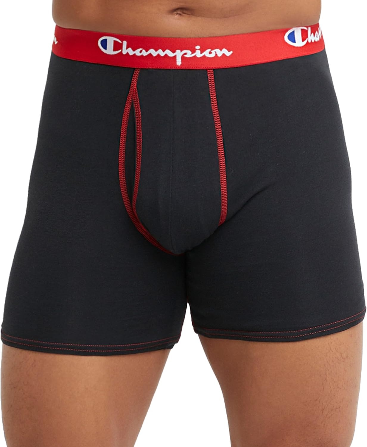 image:imageChampion Mens Everyday Cotton Stretch Boxer Briefs 3 PackBlack 3 Pack