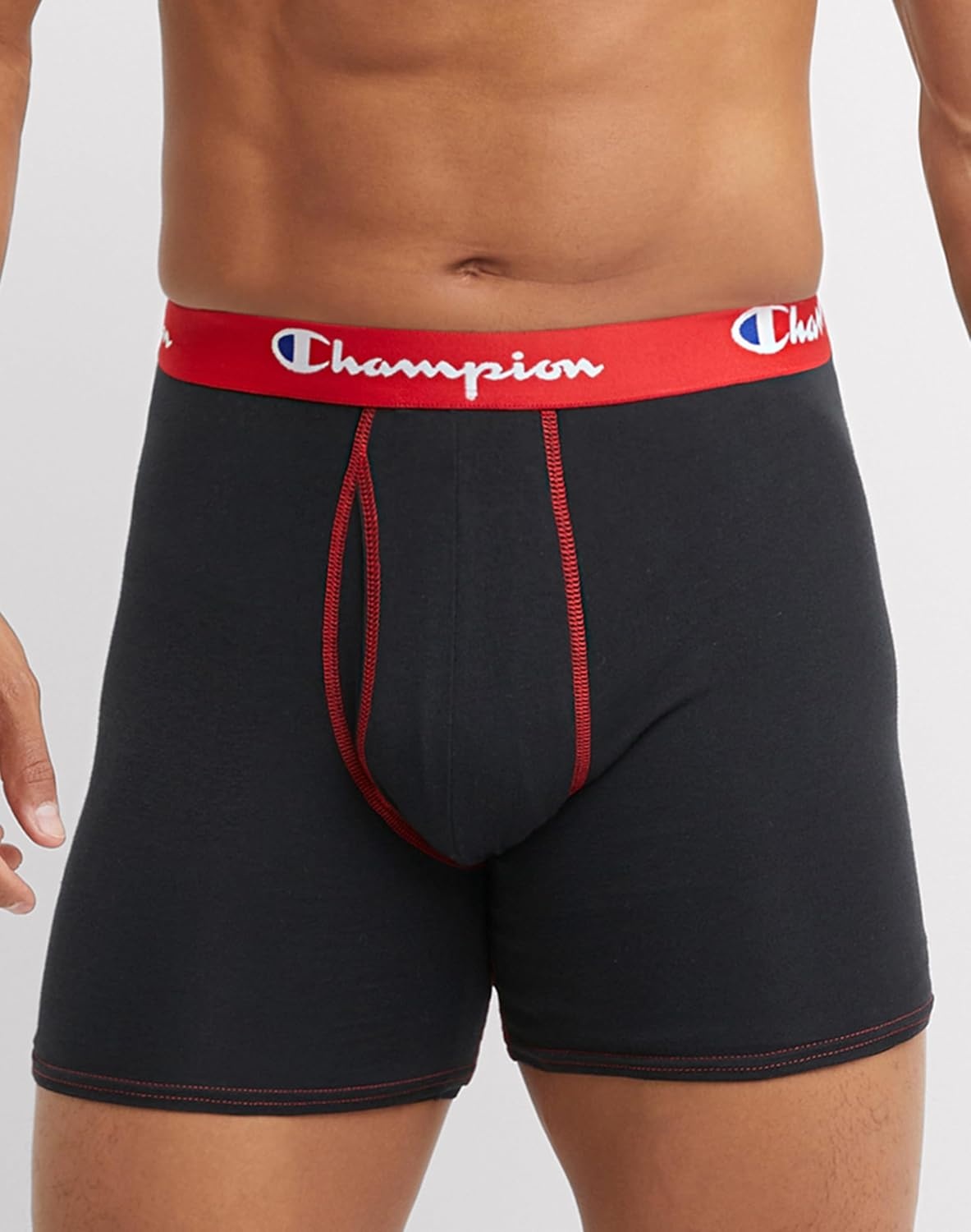 image:imageChampion Mens Everyday Cotton Stretch Boxer Briefs 3 PackBlack 3 Pack