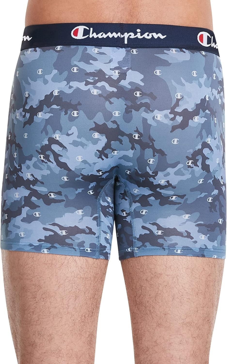 image:imageChampion Mens Everyday Cotton Stretch Boxer Briefs 3 PackBlue Graphic PrintScarletOxford Grey Heather 3 Pack