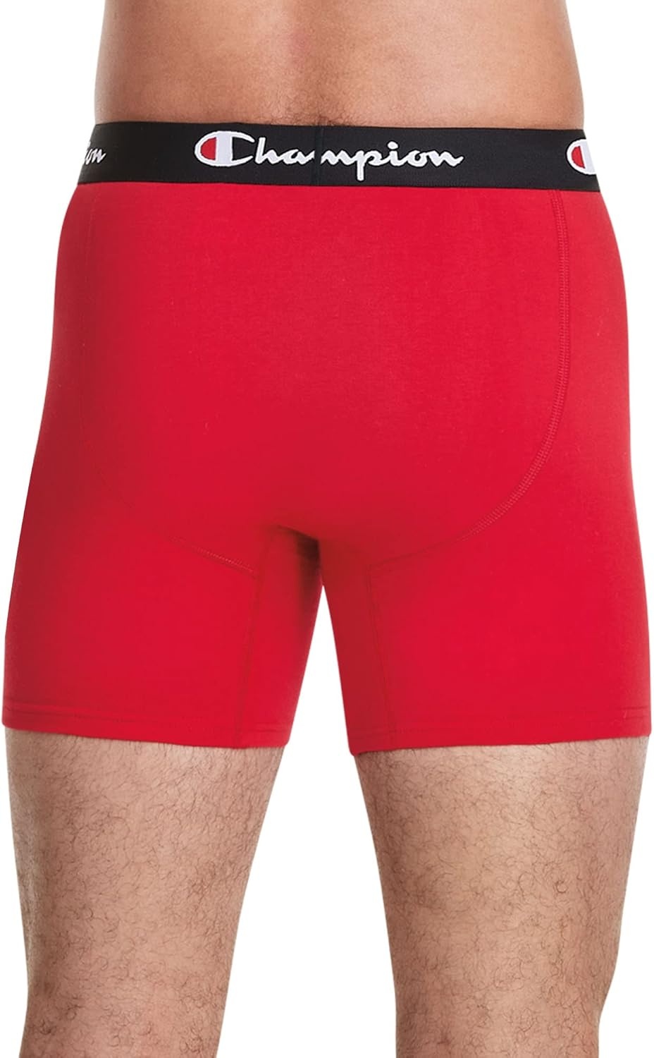 image:imageChampion Mens Everyday Cotton Stretch Boxer Briefs 3 PackBlue White Script LogoBlackRed 3 Pack