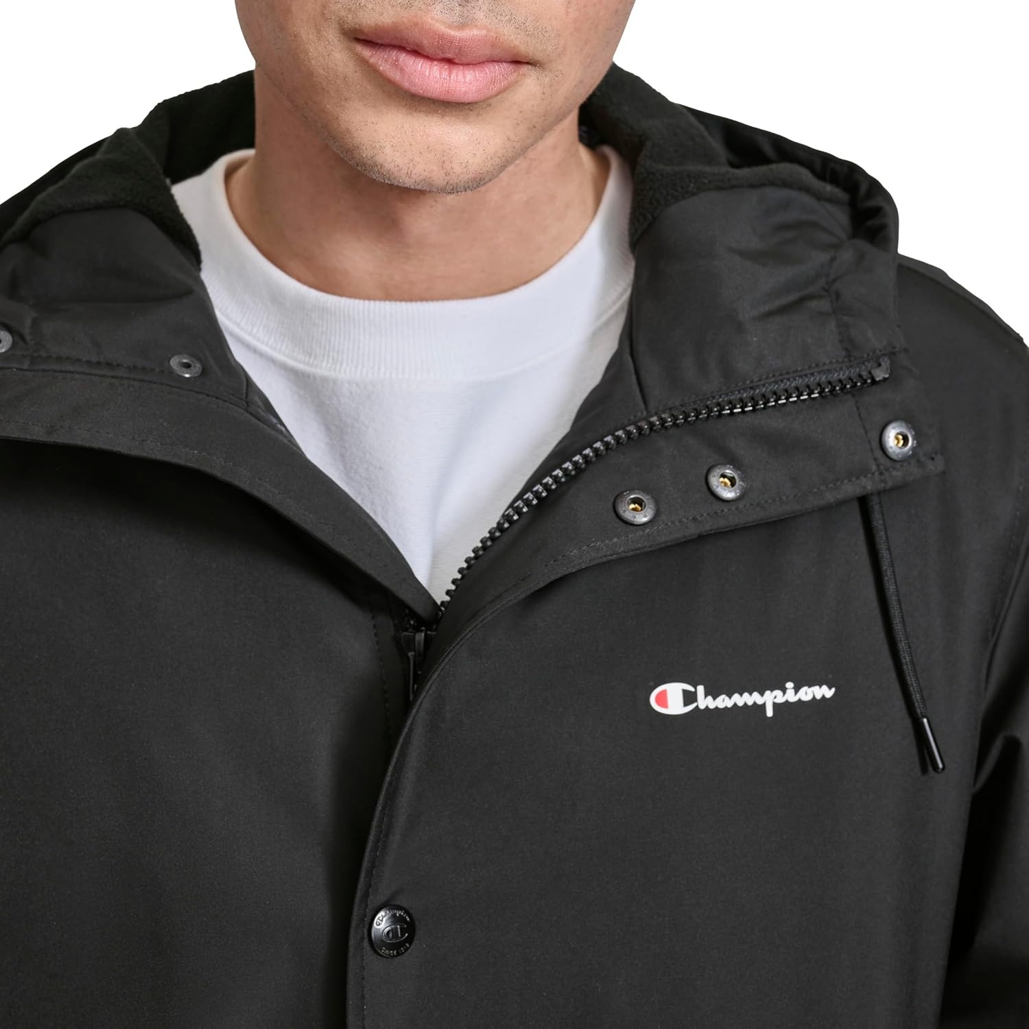 image:imageChampion Mens Full Length Stadium Jacket With Fleece LiningBlack
