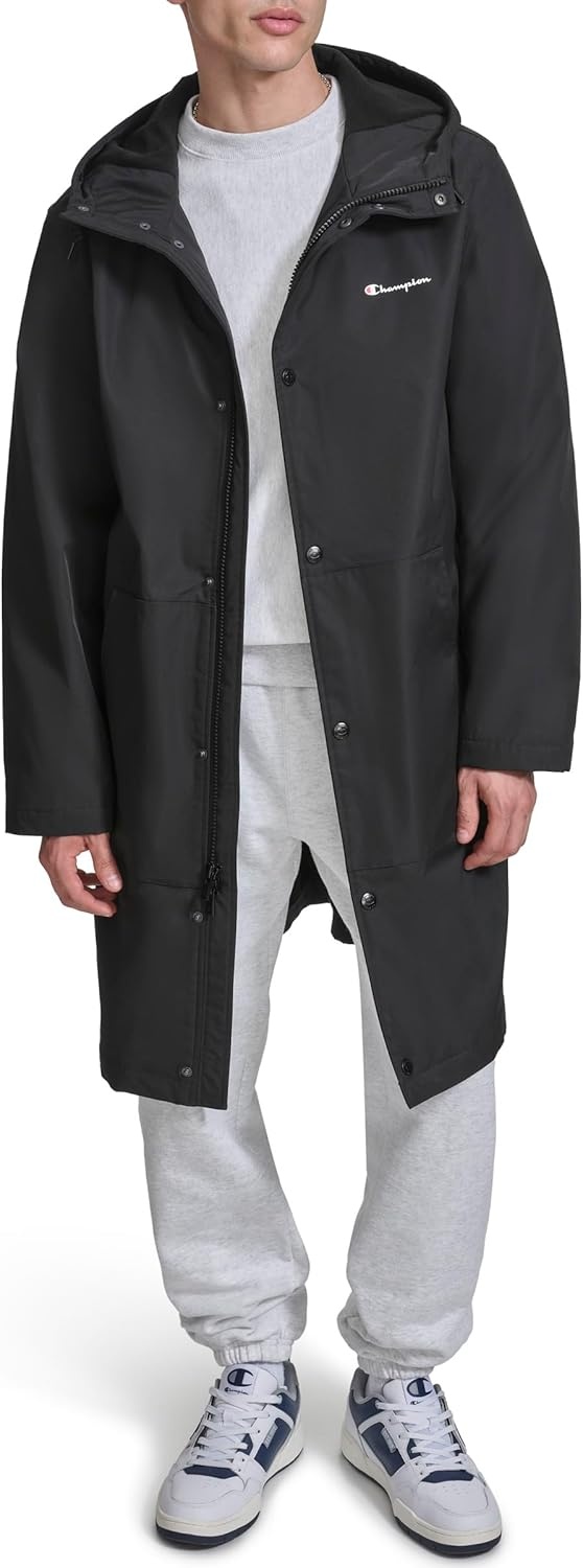 image:imageChampion Mens Full Length Stadium Jacket With Fleece LiningBlack