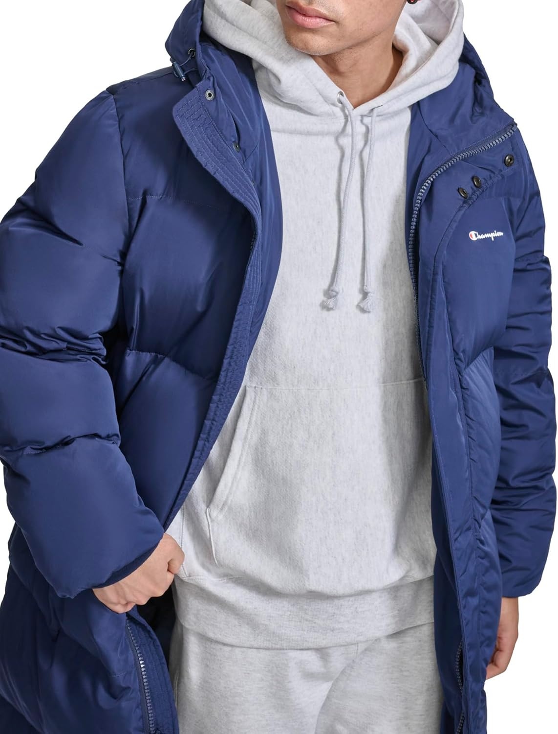 image:imageChampion Mens Fulllength Puffer With HoodPeacoat