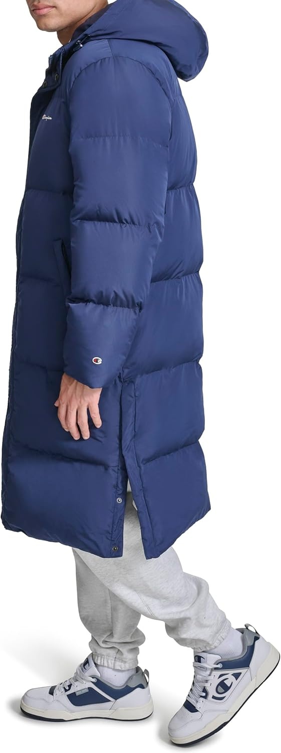 image:imageChampion Mens Fulllength Puffer With HoodPeacoat