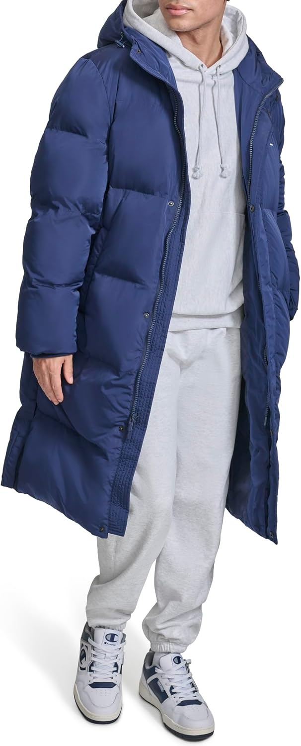 image:imageChampion Mens Fulllength Puffer With HoodPeacoat