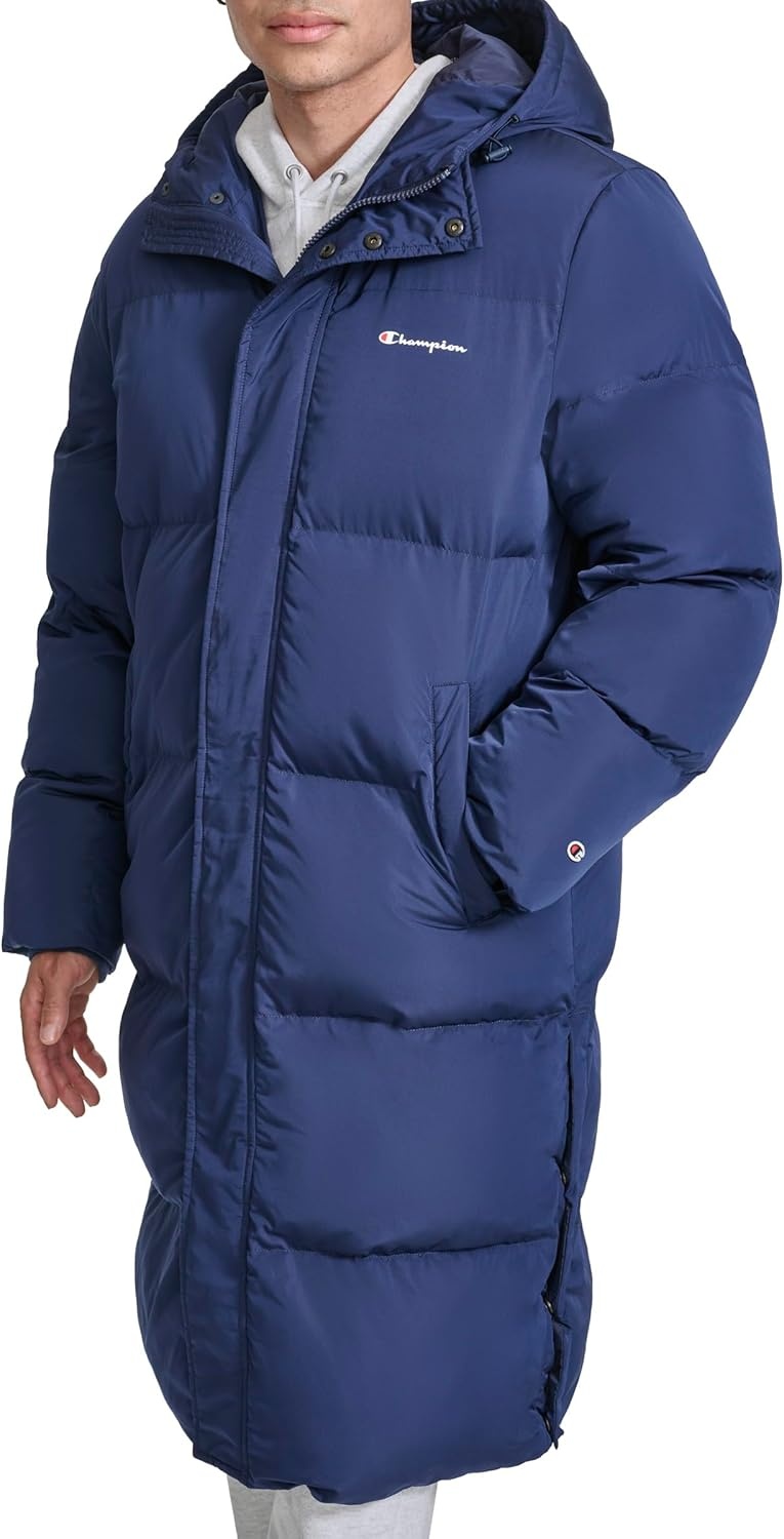 image:imageChampion Mens Fulllength Puffer With HoodPeacoat