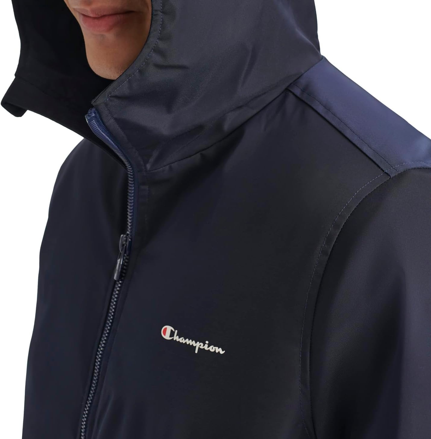 image:imageChampion Mens Fulllength Sideline Hooded Jacket With Quilted LiningPeacoat
