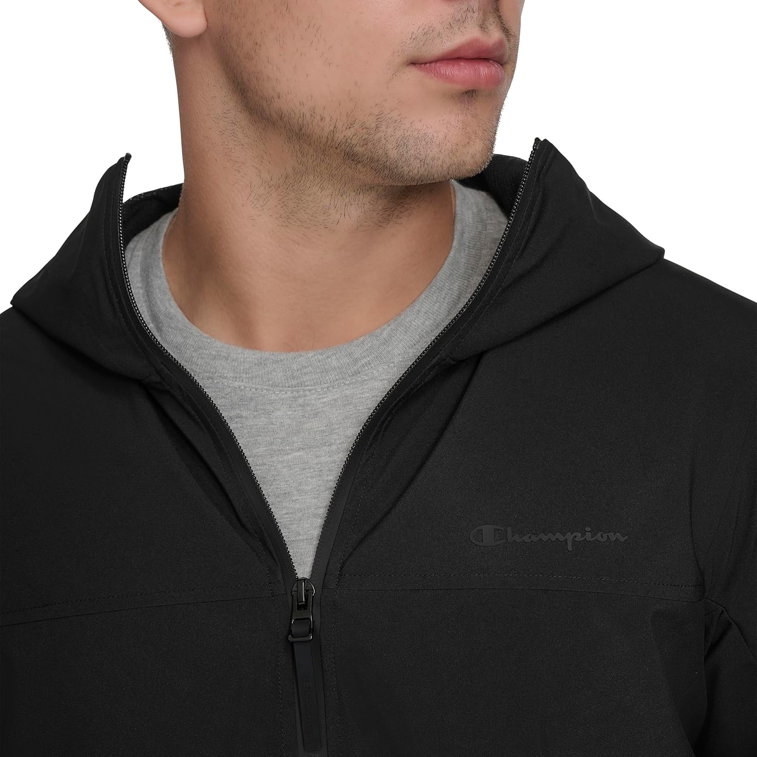image:imageChampion Mens Hooded Rain SlickerBlack
