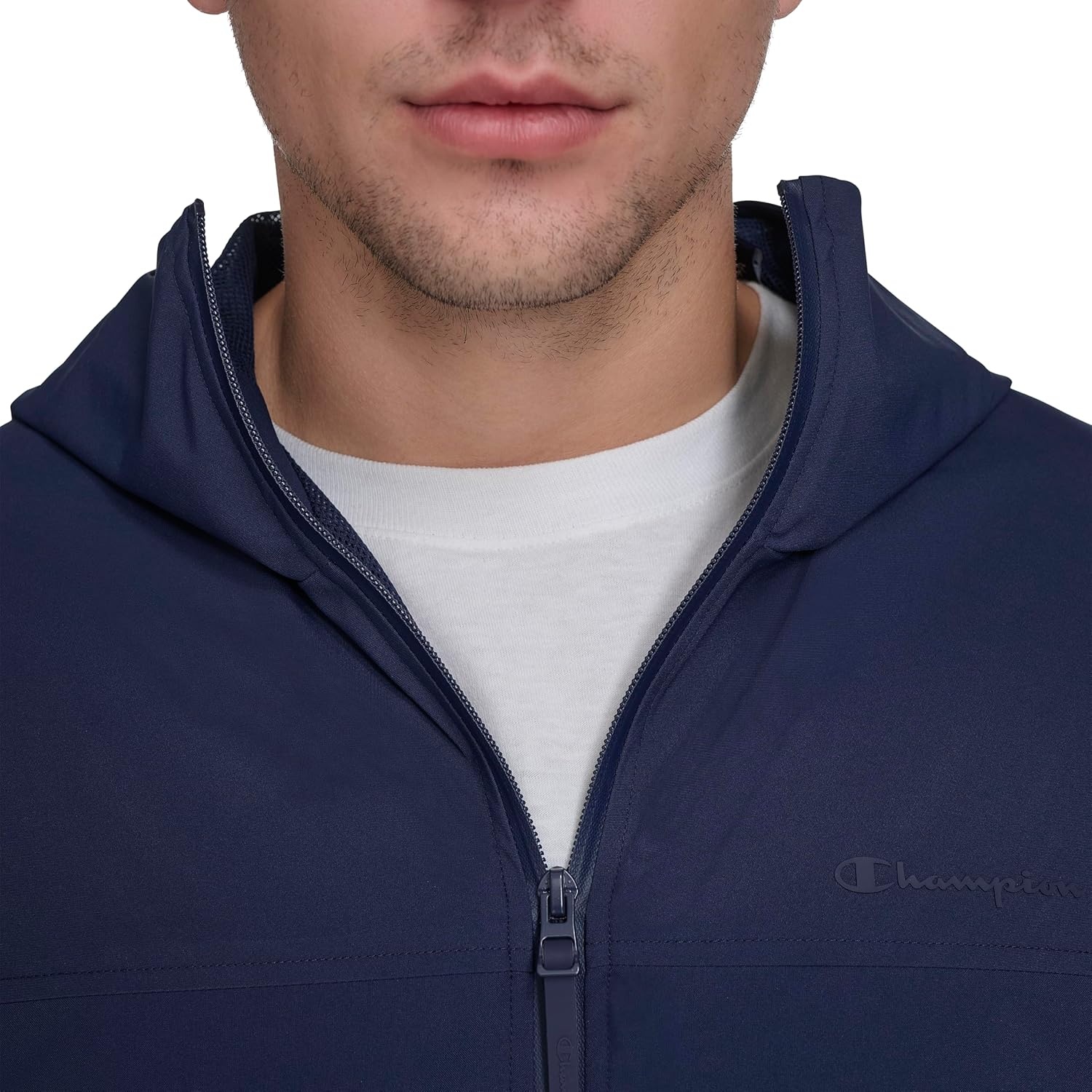 image:imageChampion Mens Hooded Rain SlickerPeacoat