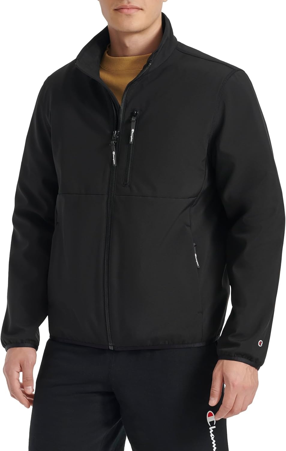 image:imageChampion Mens Lightweight Active Soft Shell Jacket With Stand CollarBlack