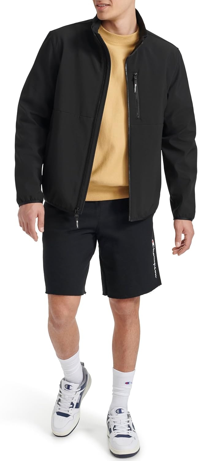 image:imageChampion Mens Lightweight Active Soft Shell Jacket With Stand CollarBlack