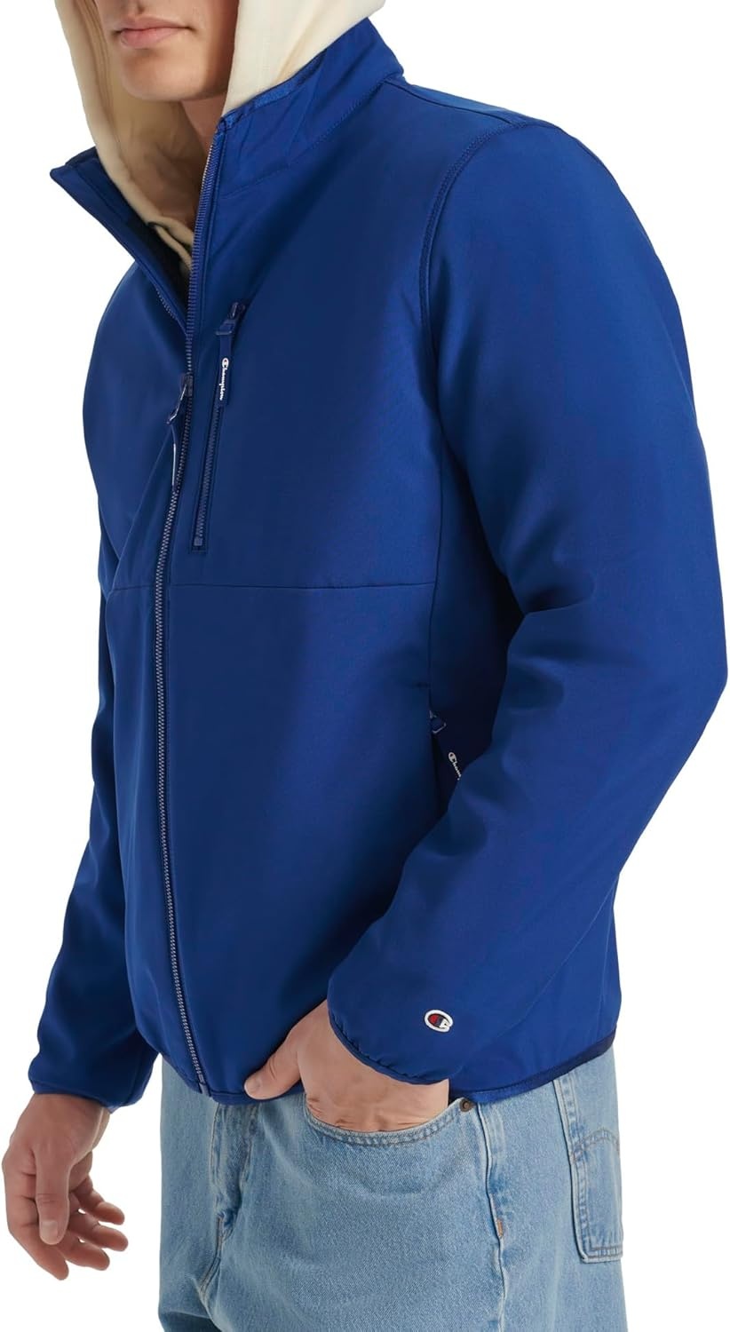 image:imageChampion Mens Lightweight Active Soft Shell Jacket With Stand CollarBlue