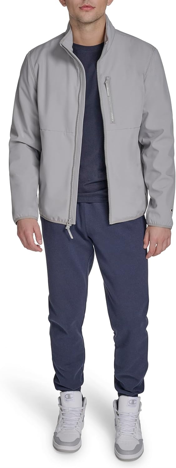 image:imageChampion Mens Lightweight Active Soft Shell Jacket With Stand CollarGrey
