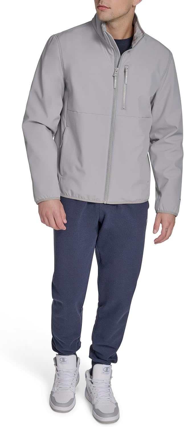 image:imageChampion Mens Lightweight Active Soft Shell Jacket With Stand CollarGrey