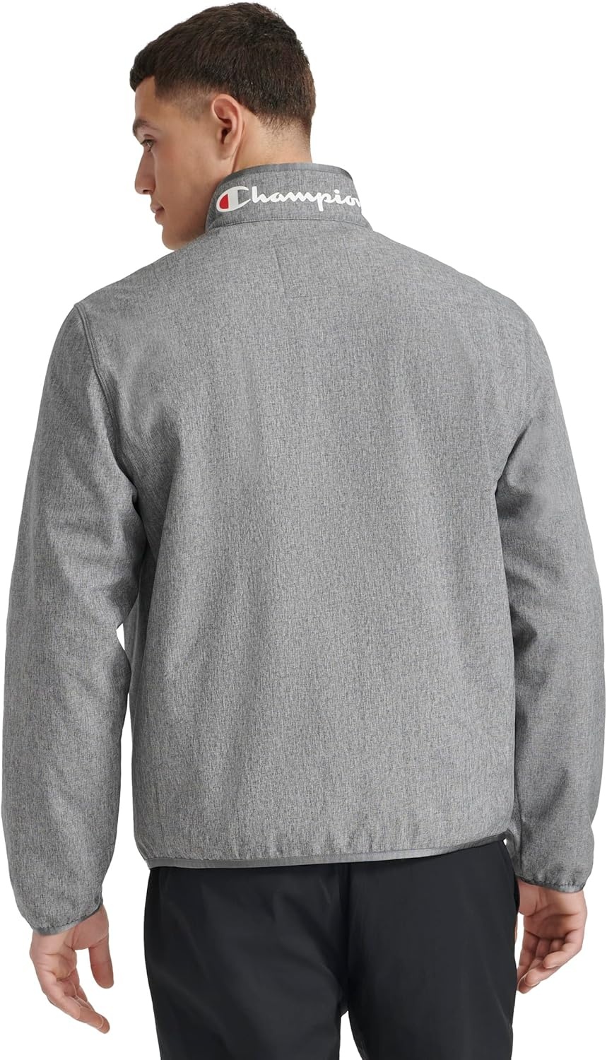 image:imageChampion Mens Lightweight Active Soft Shell Jacket With Stand CollarHeather Grey