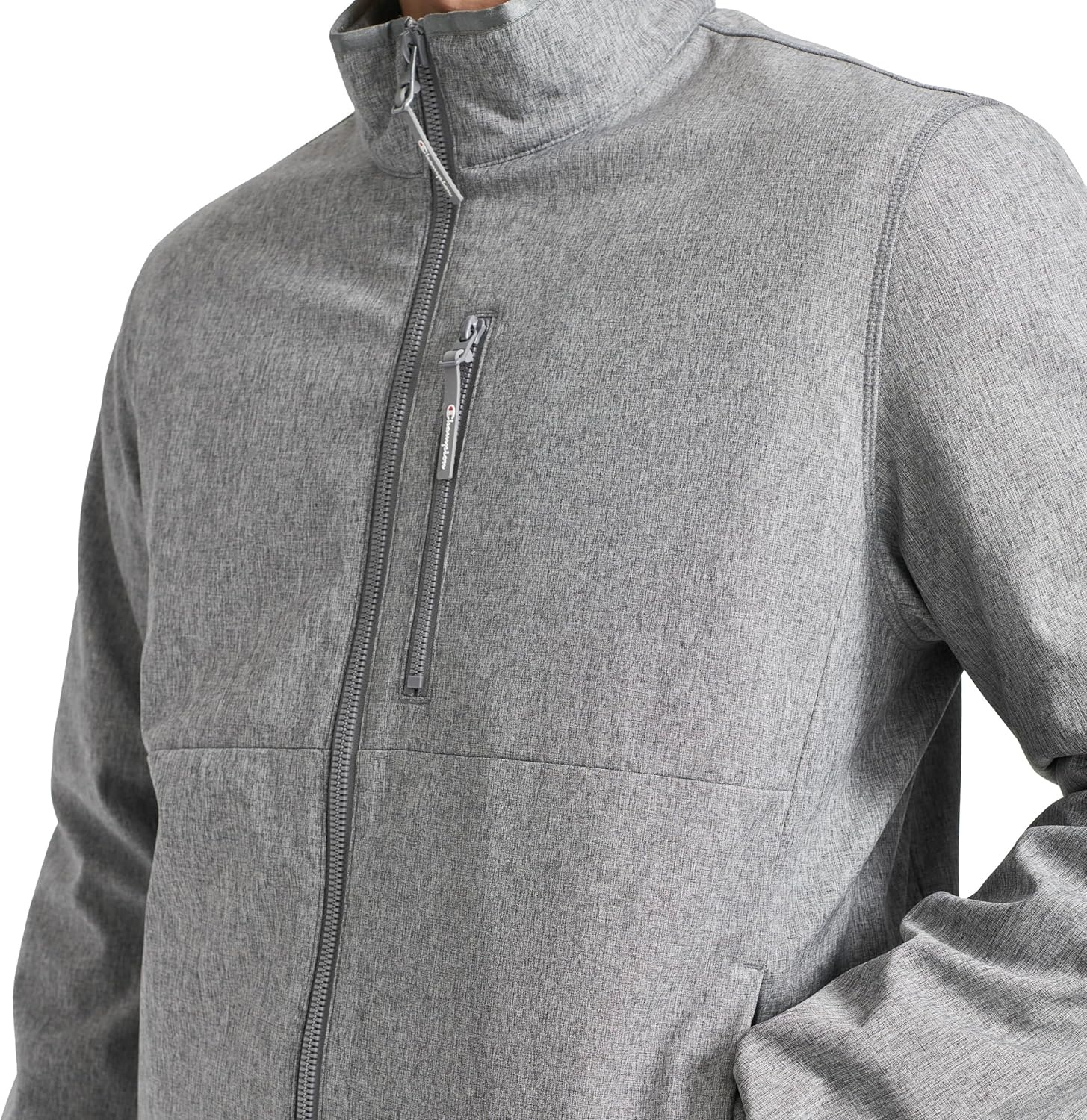 image:imageChampion Mens Lightweight Active Soft Shell Jacket With Stand CollarHeather Grey