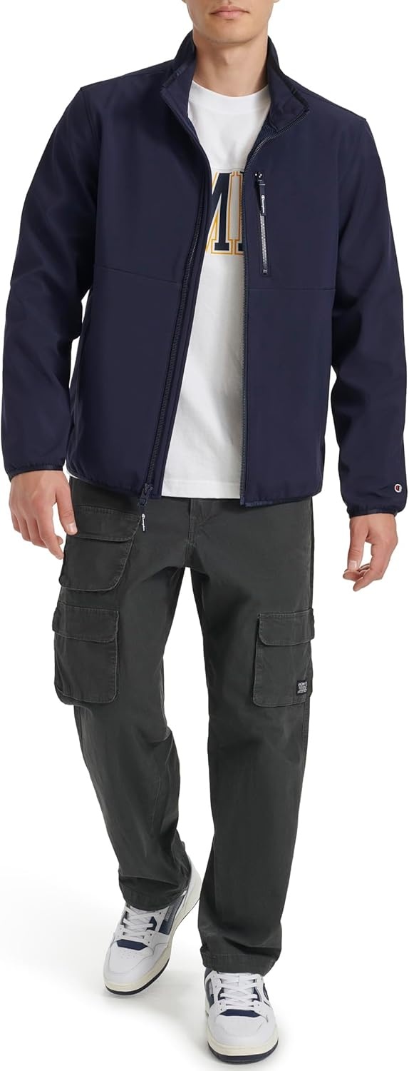 image:imageChampion Mens Lightweight Active Soft Shell Jacket With Stand CollarPeacoat
