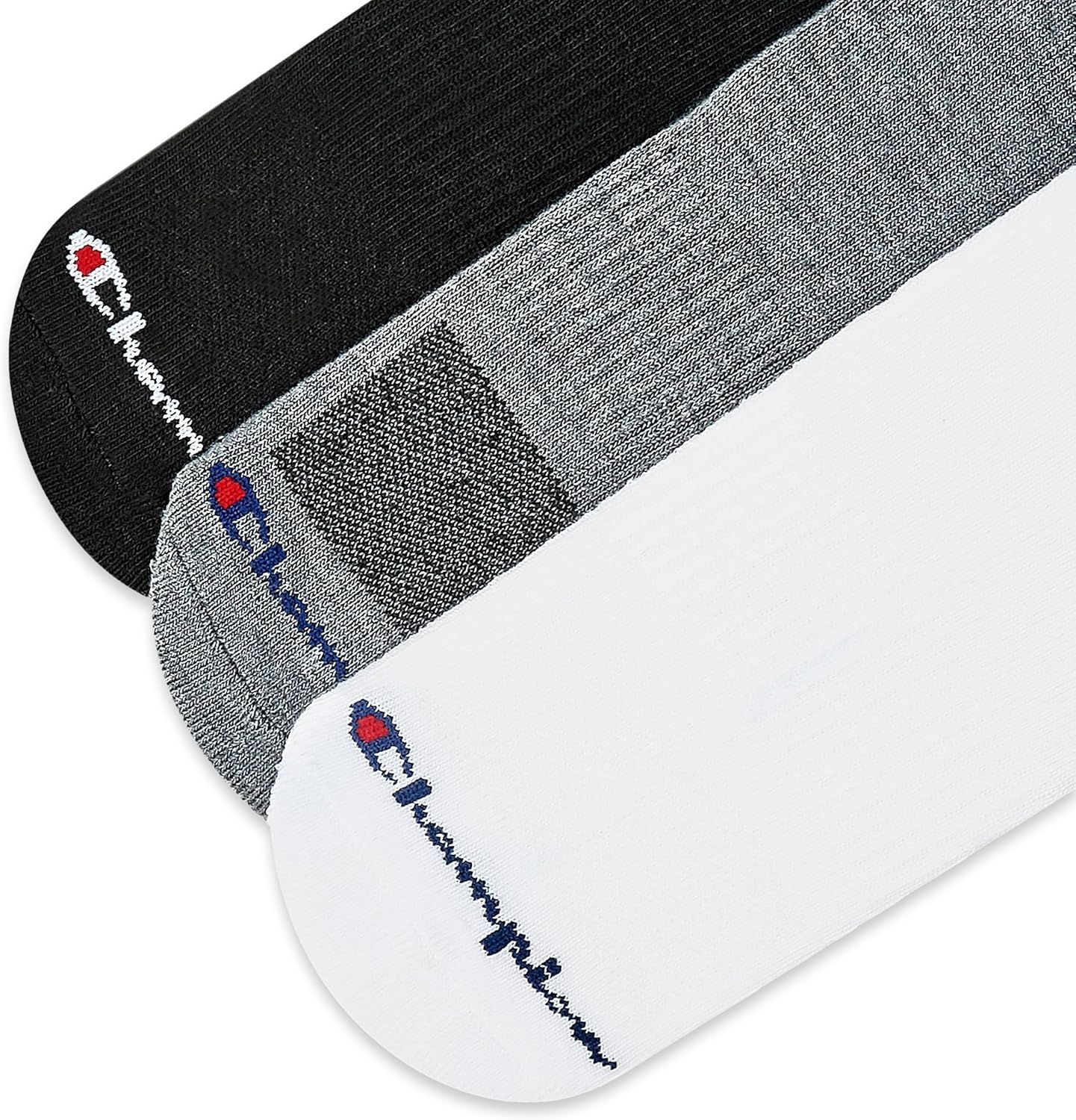 image:imageChampion Mens Low Cut Beathable MoistureWicking Athletic Socks 6PackMulti White Grey Black