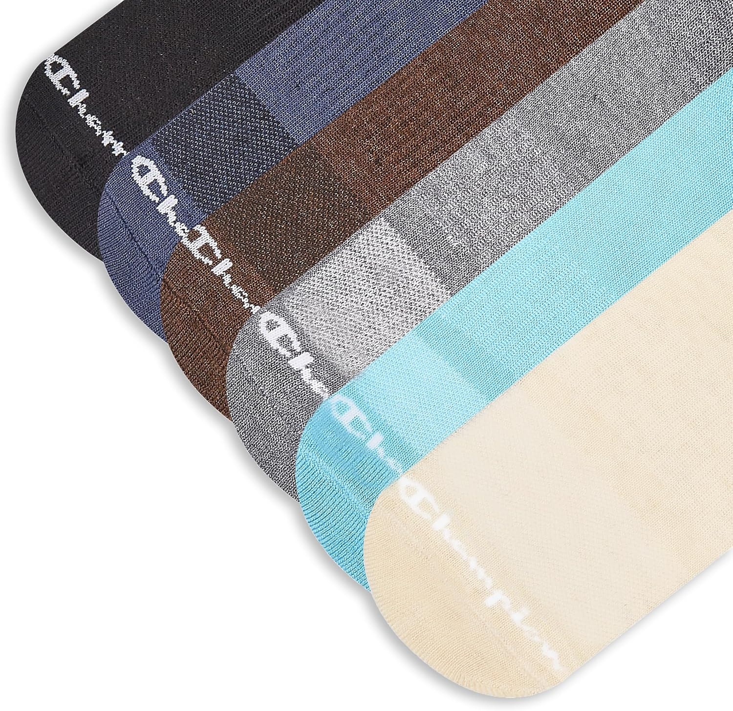 image:imageChampion Mens Low Cut Beathable MoistureWicking Athletic Socks 6PackTanBlack Multi