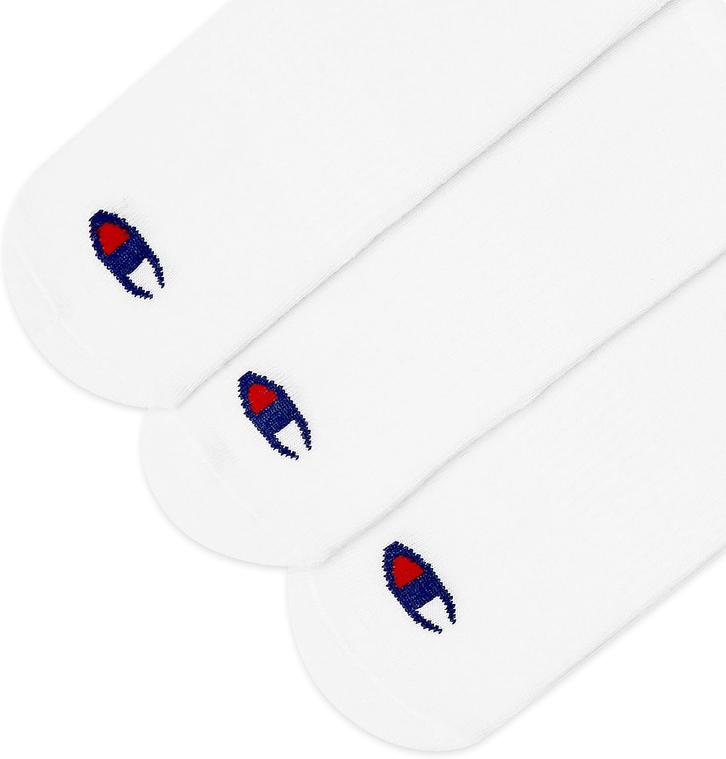 image:imageChampion Mens Low Cut Beathable MoistureWicking Athletic Socks 6PackWhite Toe Logo