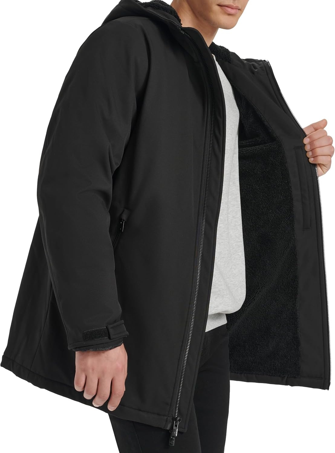 image:imageChampion Mens Midlength Soft Shell Performance Jacket With Sherpa LiningBlack