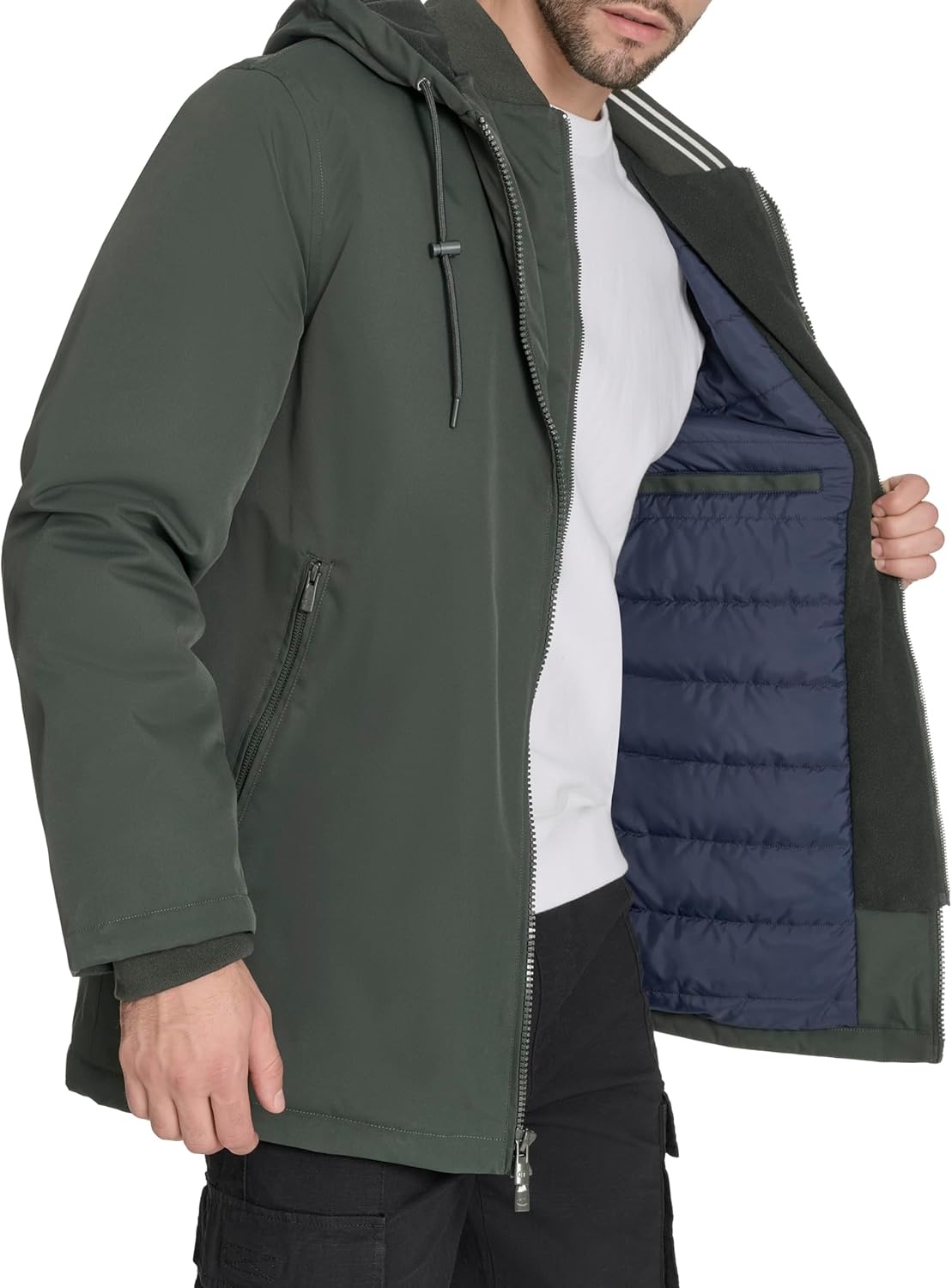 image:imageChampion Mens Midlength Soft Shell Performance Jacket With Sherpa LiningSpruce Flex Tech