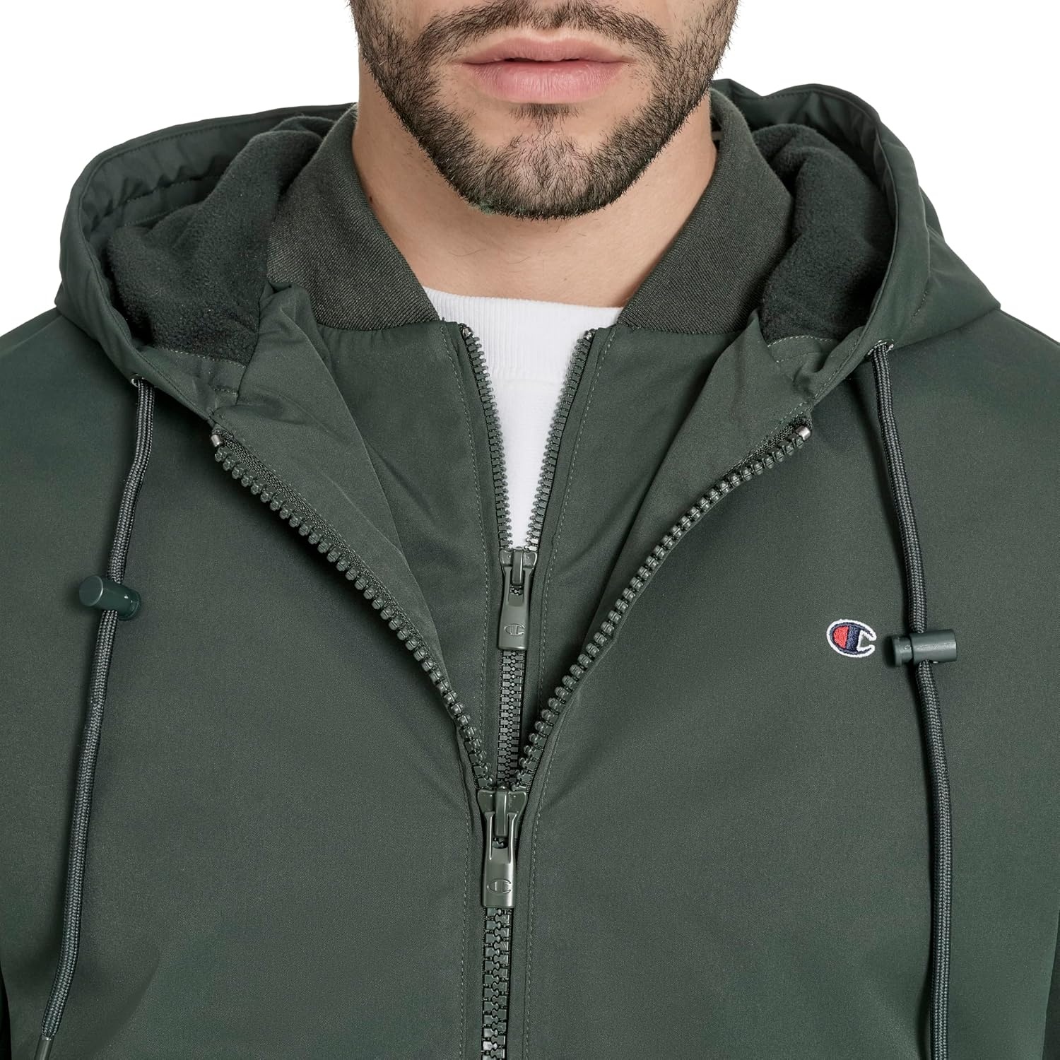 image:imageChampion Mens Midlength Soft Shell Performance Jacket With Sherpa LiningSpruce Flex Tech