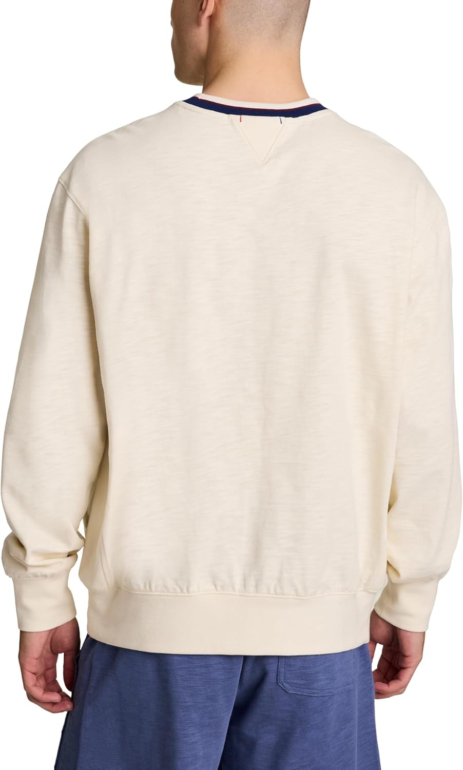 image:imageChampion Mens Modern Retro 100 Washed Cotton Crewneck Sweatshirt Standard FitUnbleached Cotton