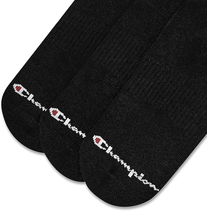 image:imageChampion Mens MoistureWicking Cushioning amp Arch Support Ankle Socks 6PackBlack