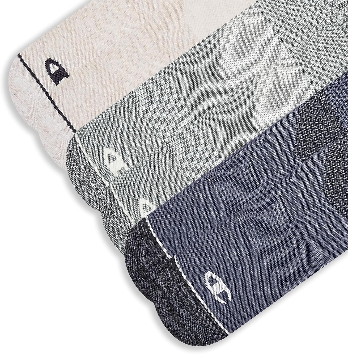 image:imageChampion Mens MoistureWicking Cushioning amp Arch Support Ankle Socks 6PackGreyGreen Multi