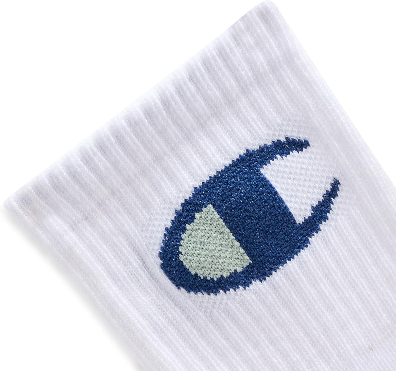 image:imageChampion Mens MoistureWicking Cushioning amp Arch Support Ankle Socks 6PackWhite Cuff Logo