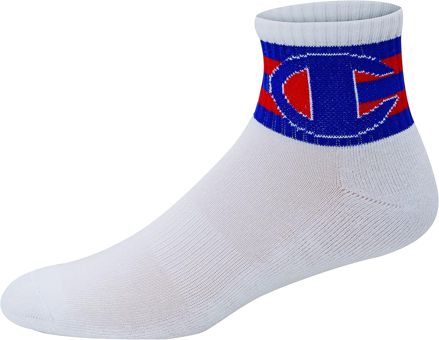 image:imageChampion Mens MoistureWicking Cushioning amp Arch Support Ankle Socks 6PackWhite With Buckle C 6 Pack