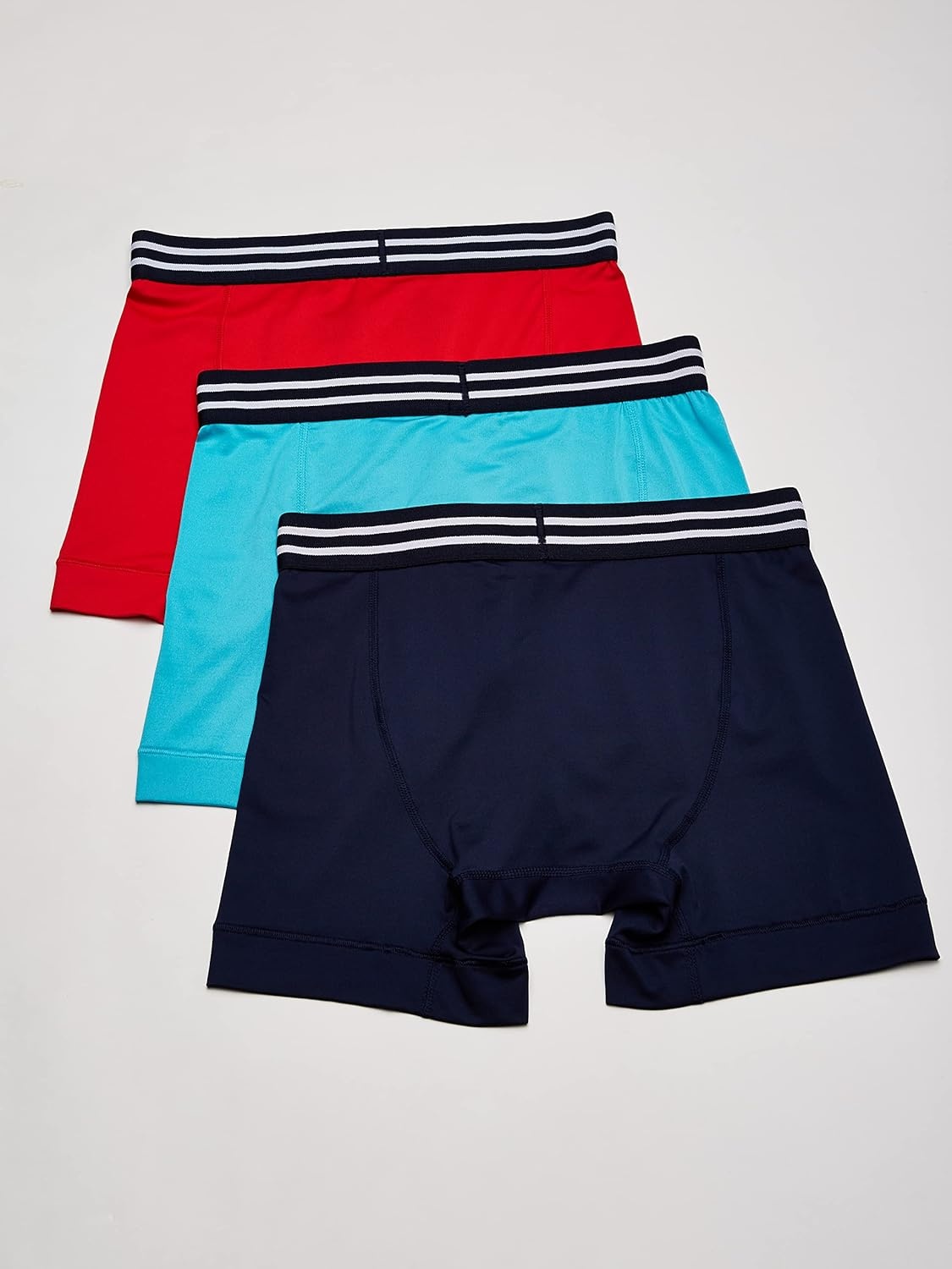 image:imageChampion Mens Performance Stretch Boxer Briefs 3 Pack SXXLRegular Leg NavyElectric CyanRed 3 Pack