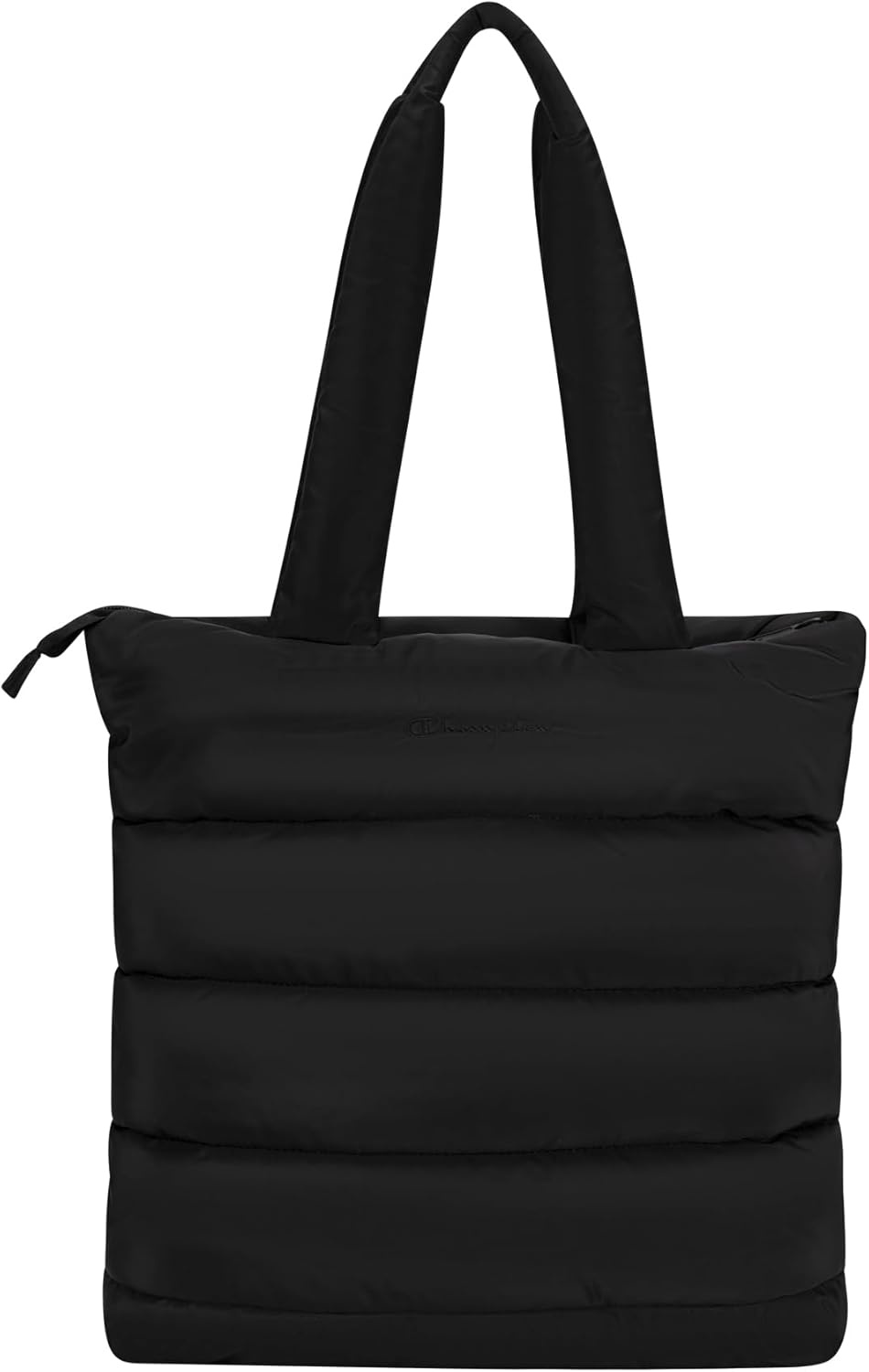 image:imageChampion Quilted Billie Tote Bag in Memory Cloth With Zip Closure for Work Travel Daily UseBlack