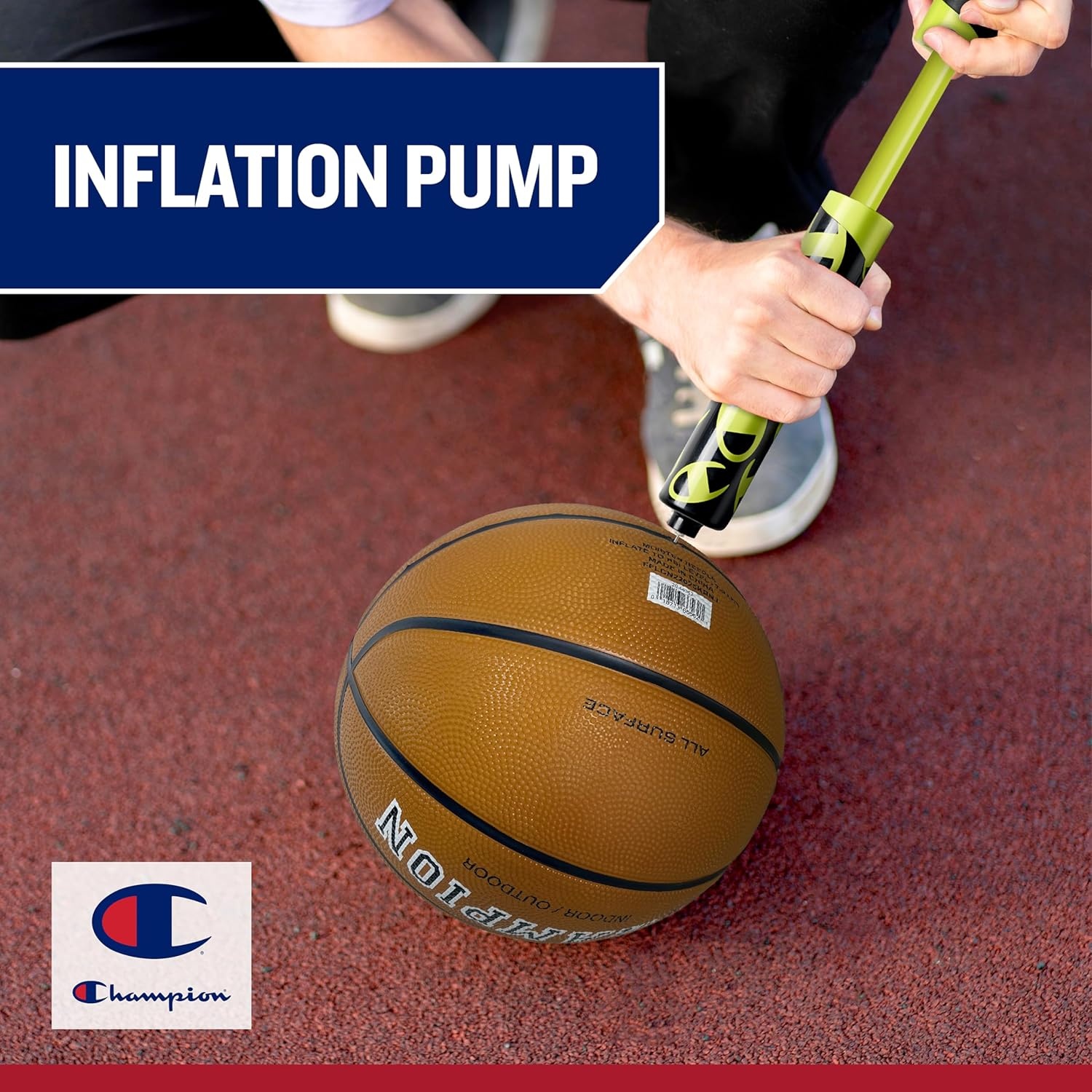 image:imageChampion Replacement Ball Pump with Metal Inflation Replacement Needles for Sports Balls with Compact Case Compatible with Most Pumps for Basketball Soccer Football Volleyball amp Yoga BallsBlackWhiteTin Oxide