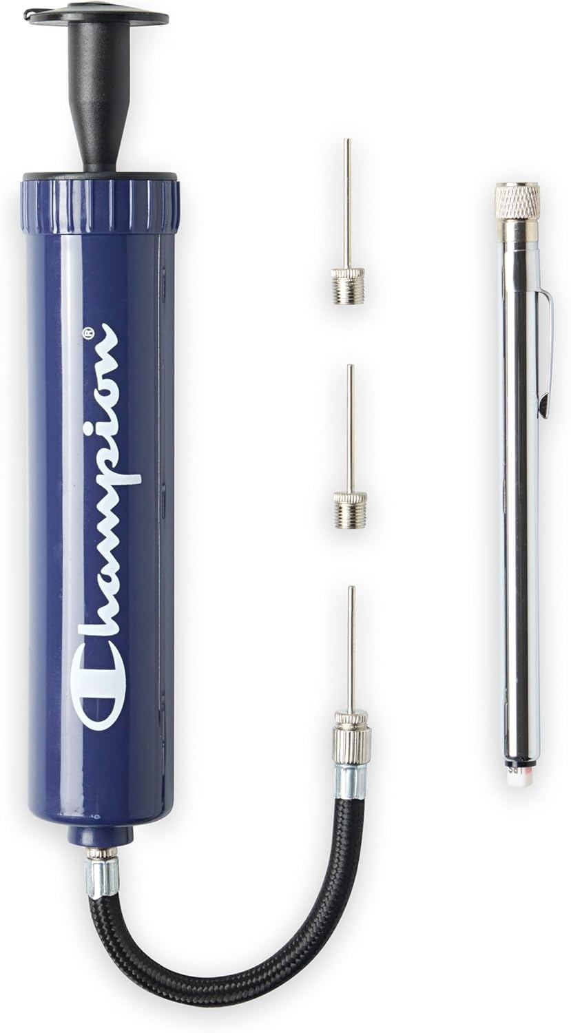 image:imageChampion Replacement Ball Pump with Metal Inflation Replacement Needles for Sports Balls with Compact Case Compatible with Most Pumps for Basketball Soccer Football Volleyball amp Yoga BallsMedieval BlueBlack