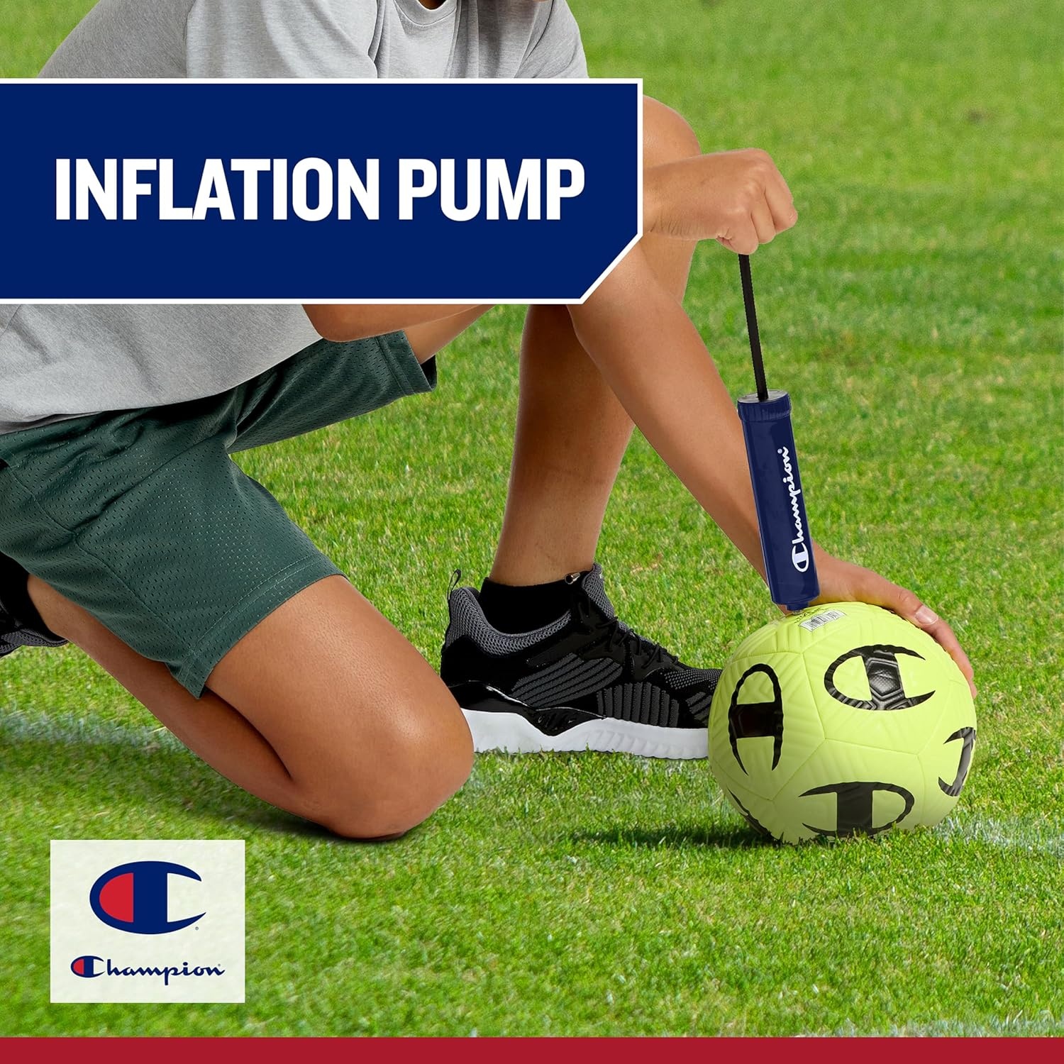 image:imageChampion Replacement Ball Pump with Metal Inflation Replacement Needles for Sports Balls with Compact Case Compatible with Most Pumps for Basketball Soccer Football Volleyball amp Yoga BallsPinkBlack