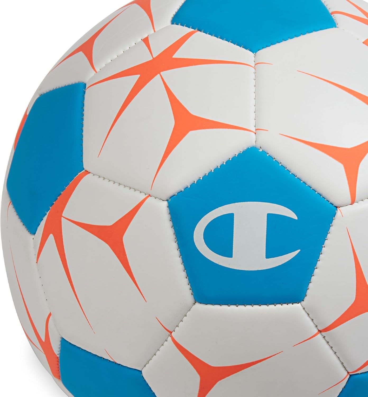 image:imageChampion Soccer Ball Youth amp Adult Matte Finish 32Panel Design Enhanced Control Sizes PVC Cover Sizes 34 and 5 for Indoor amp Outdoor Training Includes 6 PumpWhiteFierce Tide Very Coral