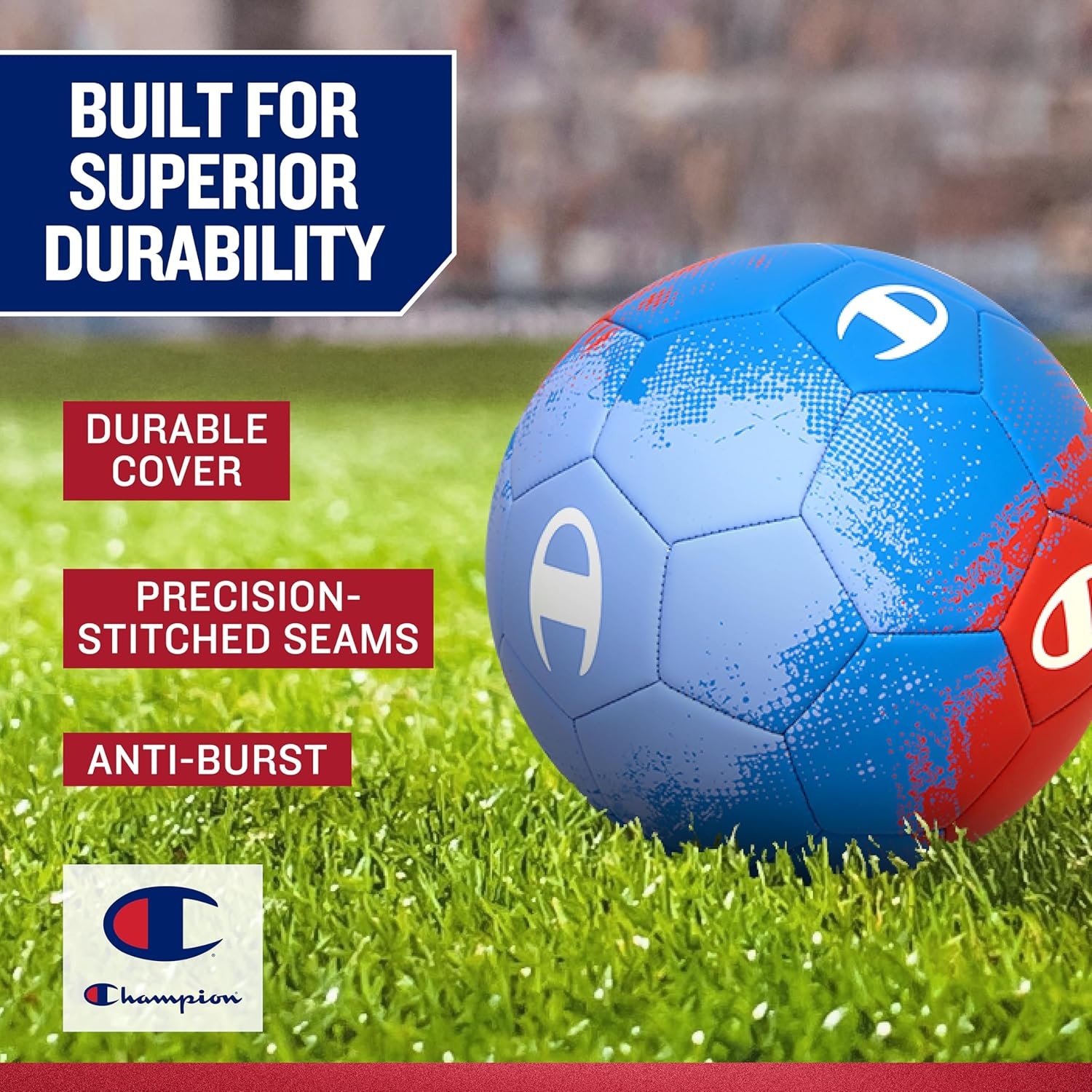 image:imageChampion Soccer Ball Youth amp Adult Matte Finish 32Panel Design Enhanced Control Sizes PVC Cover Sizes 34 and 5 for Indoor amp Outdoor Training Includes 6 PumpMexico