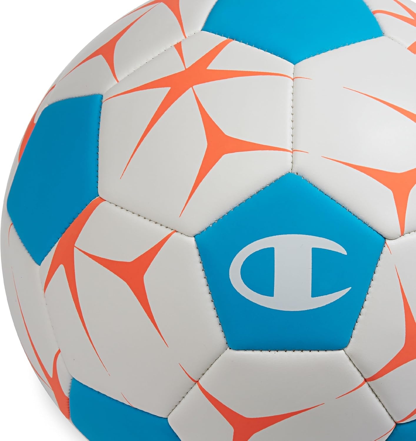 image:imageChampion Soccer Ball Youth amp Adult Matte Finish 32Panel Design Enhanced Control Sizes PVC Cover Sizes 34 and 5 for Indoor amp Outdoor Training Includes 6 PumpWhiteFierce Tide Very Coral
