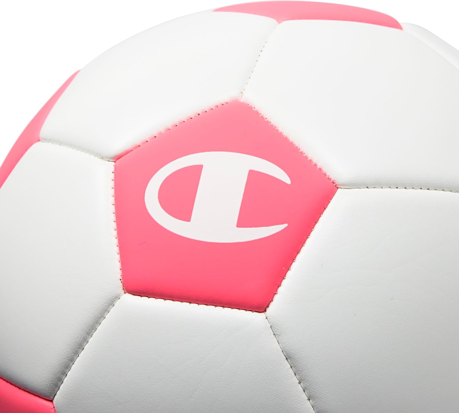 image:imageChampion Soccer Ball Youth amp Adult Matte Finish 32Panel Design Enhanced Control Sizes PVC Cover Sizes 34 and 5 for Indoor amp Outdoor Training Includes 6 PumpClassic WhiteOptic Pink