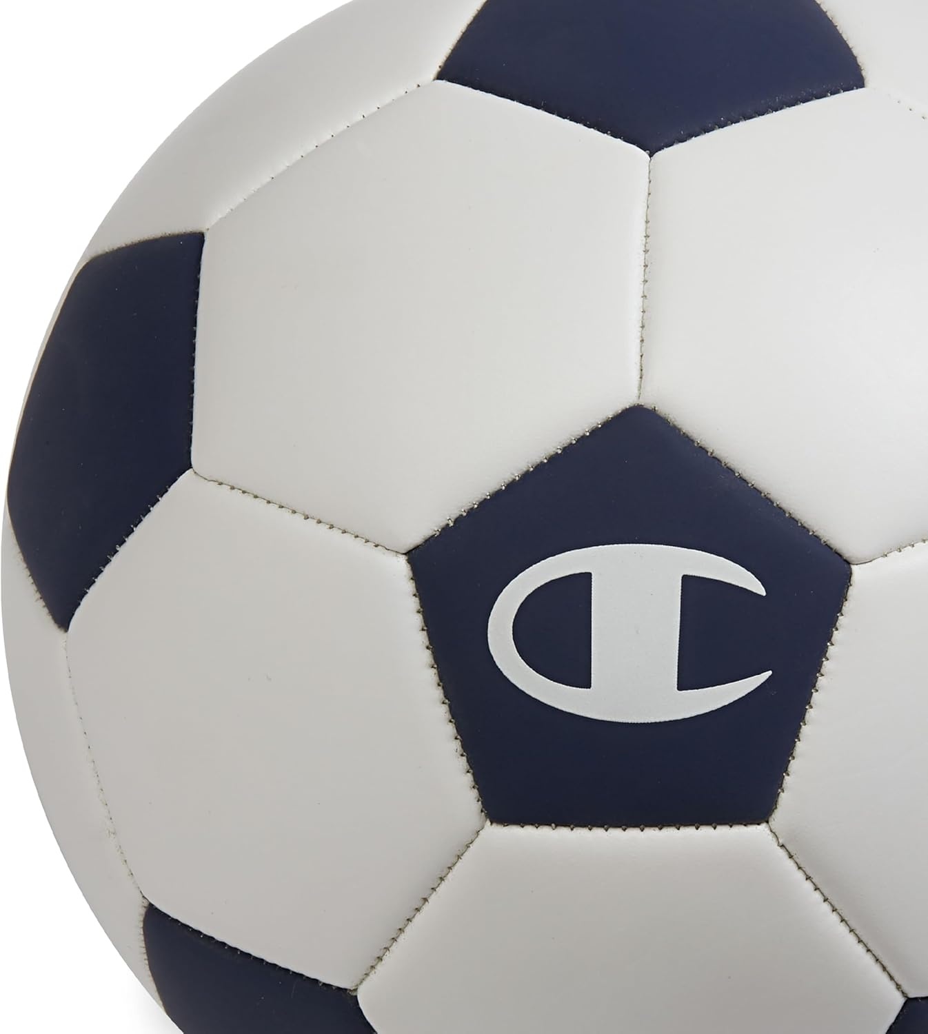 image:imageChampion Soccer Ball Youth amp Adult Matte Finish 32Panel Design Enhanced Control Sizes PVC Cover Sizes 34 and 5 for Indoor amp Outdoor Training Includes 6 PumpWhiteMedieval Blue