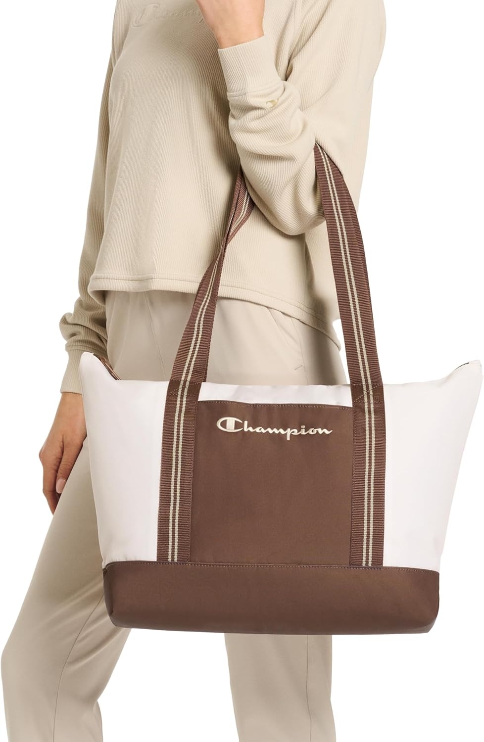 image:imageChampion Varsity Tote Medium Brown OSBlack