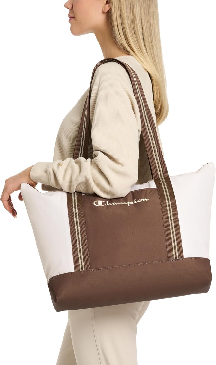 image:imageChampion Varsity Tote Medium Brown OSBlack