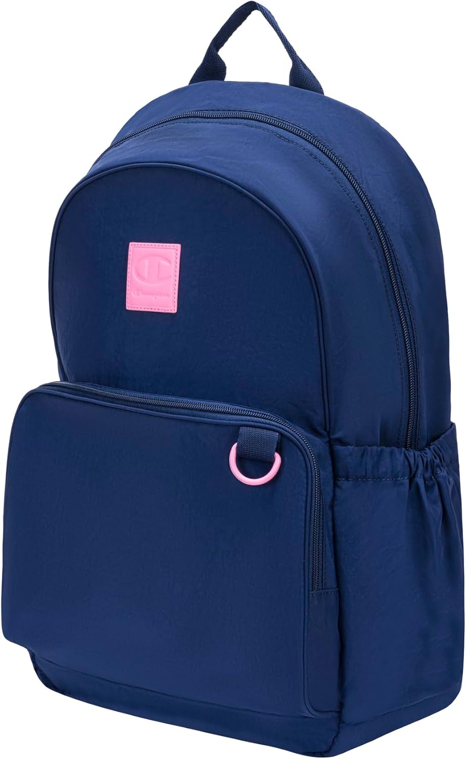 image:imageChampion Venice Laptop Backpack in Crinkle Nylon with Padded Adjustable Straps Water Bottle Pocket for Work Travel Commute BlackSilver One SizeBlue Depths