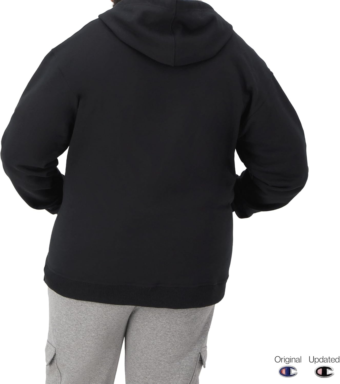 image:imageChampion mens Zipup Hoodie Comfortable Zipup Hoodie Sweatshirt for Men Reg Or Big amp TallBlack C Logo