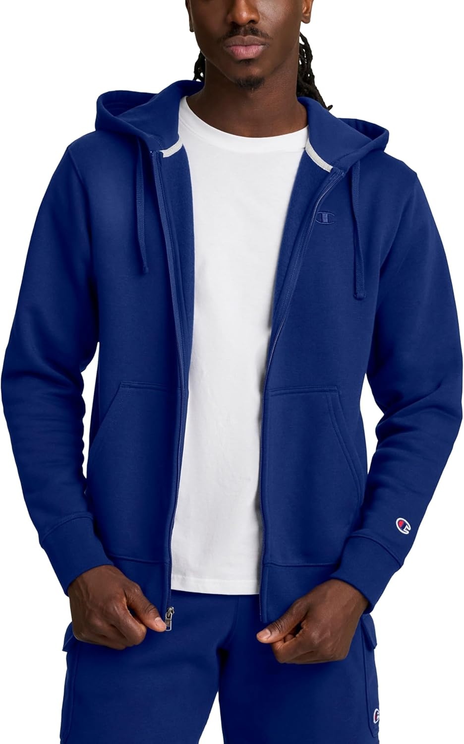 image:imageChampion mens Zipup Hoodie Comfortable Zipup Hoodie Sweatshirt for Men Reg Or Big amp TallBlue Depths