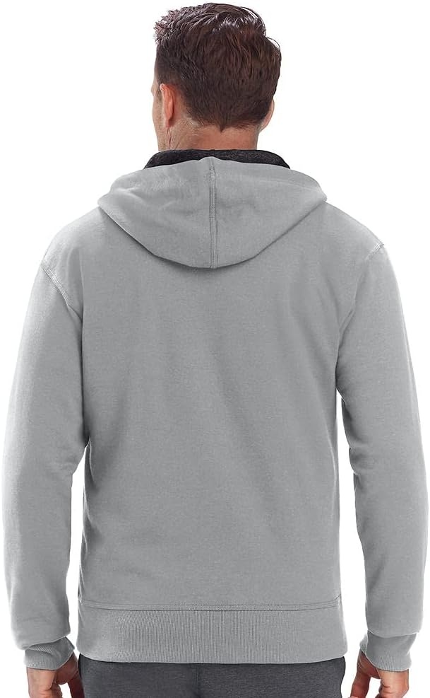 image:imageChampion mens Zipup Hoodie Comfortable Zipup Hoodie Sweatshirt for Men Reg Or Big amp TallOxford Gray Small Small Script Logo